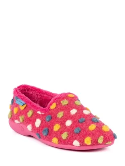 Lunar Ladies Full Slippers Pink New