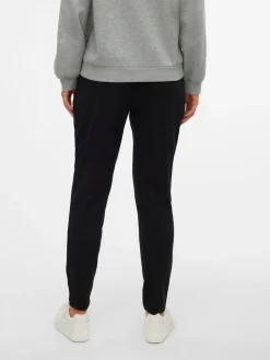 Mamalicious Black Maternity Drawstring Cuffed Casual Trousers Hot