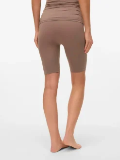 Mamalicious Maternity Seamless Leggings Brown New