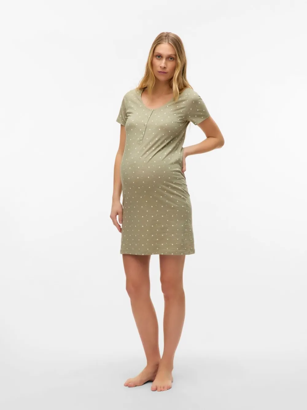 Mamalicious Maternity And Nursing Nightie Green New