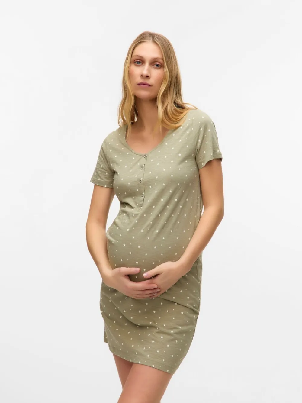 Mamalicious Maternity And Nursing Nightie Green New