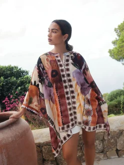 Next Printed Overhead Cover-Up Kaftan Shirt Marrakesh Scenic Hot