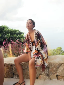 Next Printed Overhead Cover-Up Kaftan Shirt Marrakesh Scenic Hot