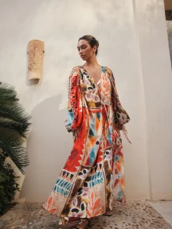Next Marrrakesh Scene Print Maxi Kaftan Outlet