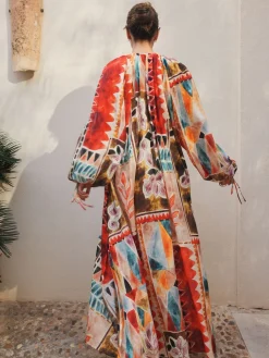 Next Marrrakesh Scene Print Maxi Kaftan Outlet