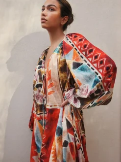 Next Marrrakesh Scene Print Maxi Kaftan Outlet
