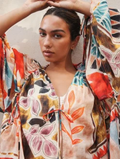 Next Marrrakesh Scene Print Maxi Kaftan Outlet