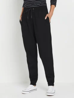 M&Co Cuffed Drawtsring Joggers Black Online