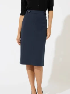 M&Co Blue Tailored Pencil Skirt Clearance