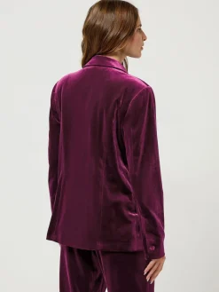 M&Co Red Velour Blazer Sale