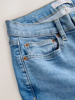 Next Mid Rise Stretch Skinny Jeans Mid Blue Denim Best