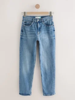 Next Mom Comfort Stretch Column Jeans Mid Blue Denim Discount