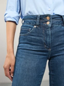 Next Slim Lift And Shape Jeans Mid Blue Denim New