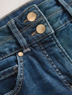 Next Slim Lift And Shape Jeans Mid Blue Denim New