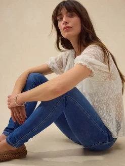 Next Lift Slim And Shape Skinny Jeans Mid Blue Denim Wash Online