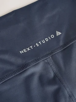 Next Supersoft Dry Tech Flared Yoga Sports Leggings Midnight Blue Discount