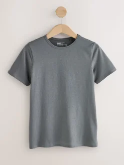 Next Crew Neck Cotton Rich T-Shirts 5 Pack Minerals Clearance
