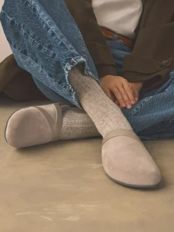 Next Forever Comfort Leather Clean Footbed Clogs Mink Brown New