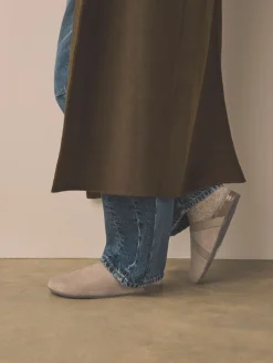 Next Forever Comfort Leather Clean Footbed Clogs Mink Brown New