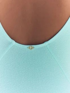 Next Mint Green Textured Ruched Side Tummy Shaping Control Swimsuit Discount