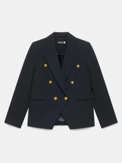 Mint Velvet Black Double Breasted Blazer