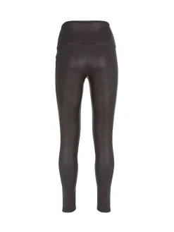 Mint Velvet Black Leather Look Leggings New