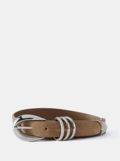 Mint Velvet Brown Buckle Belt Outlet