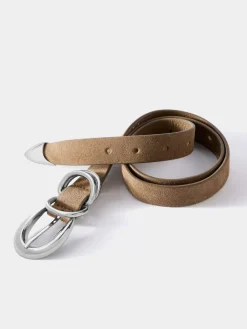 Mint Velvet Brown Buckle Belt Outlet