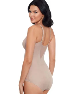 Miraclesuit Extra Firm Sexy Sheer Shaping Underwired Bodybriefers Fawn