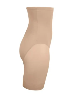 Miraclesuit High Waisted Thigh Slimming Sheer Shorts Warm Beige