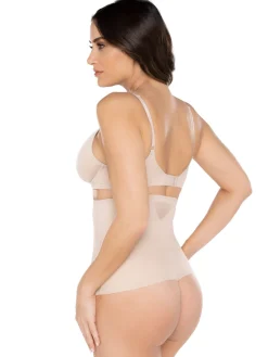 Miraclesuit High Waisted Sheer Firm Tummy Control Thong Warm Beige Best
