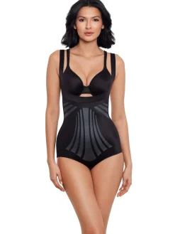 Miraclesuit Modern Miracle™ Open Bust, Wear Your Own Bra Shaping Bodysuit Black Hot