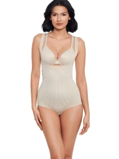 Miraclesuit Modern Miracle™ Open Bust, Wear Your Own Bra Shaping Bodysuit Nude Hot
