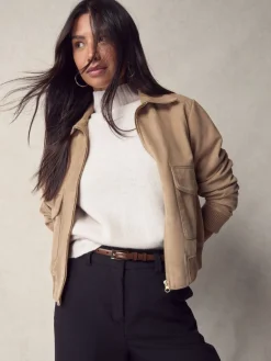 Next N. Premium Skinny Made In Italy Leather Belt Mocha Brown Outlet