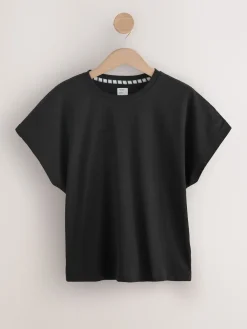 Next Short Sleeve Pyjamas 2 Pack Monochrome Stripe Best