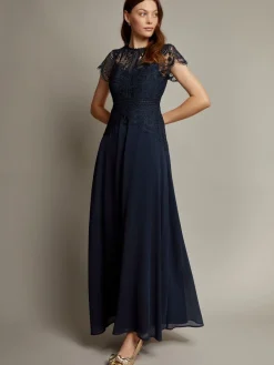 Monsoon Monica Lace Maxi Dress Blue Best