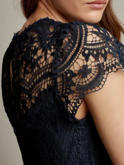 Monsoon Monica Lace Maxi Dress Blue Best