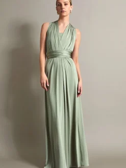 Monsoon Thea Multiway Bridesmaid Dress Bottle Green New