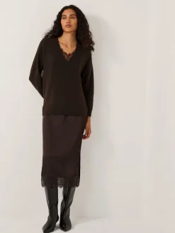 Monsoon Brown Fay Jumper Slip Dress