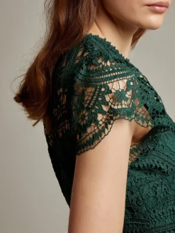 Monsoon Monica Lace Maxi Dress Green Discount