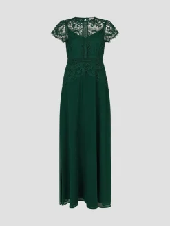 Monsoon Monica Lace Maxi Dress Green Discount