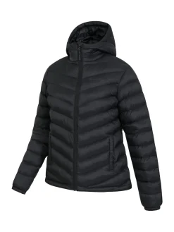 Mountain Warehouse Black Seasons Womens Water-Resistant Padded Jacket Hot