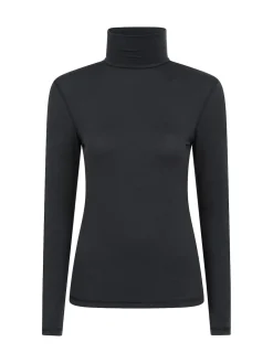 Mountain Warehouse Black Keep The Heat Womens Roll Neck Thermals Clearance