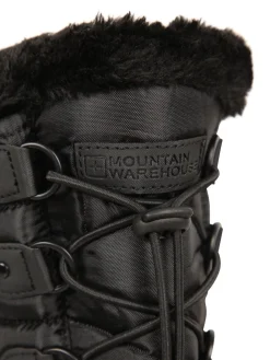 Mountain Warehouse Whistler Womens Sherpa Lined Adaptive Snow Boots Black Best