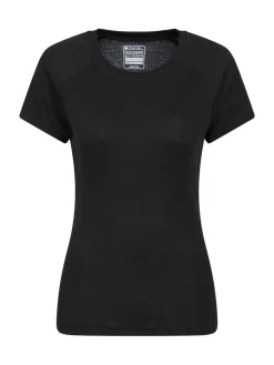 Mountain Warehouse Black Womens Talus Thermal T-Shirt Discount