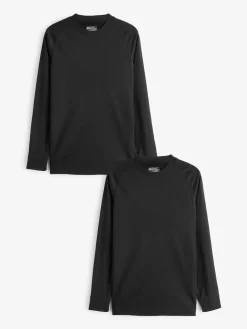 Mountain Warehouse Womens Talus Thermal Tops 2 Pack Black Outlet