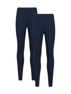 Mountain Warehouse Talus Womens Thermal Leggings 2 Pack Blue Best