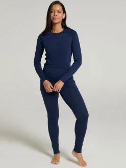 Mountain Warehouse Womens Talus Thermal Top & Joggers Set Blue Hot