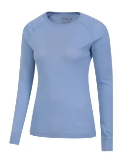 Mountain Warehouse Womens Merino II Thermal Top Blue Online