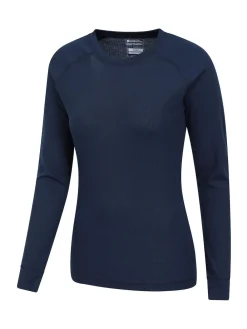 Mountain Warehouse Womens Talus Thermal Tops 2 Pack Blue Outlet
